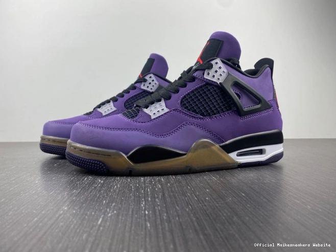 Official Maikesneakers Travis Purple Jordan Family) 766296 4 and LN4 Retro Scott (Friends 0812